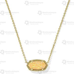 Elisa Gold Short Pendant Necklace